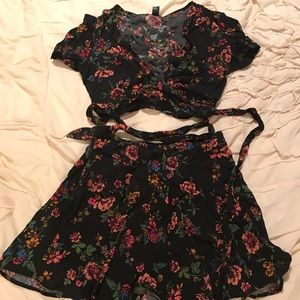 Floral Skirt and top set